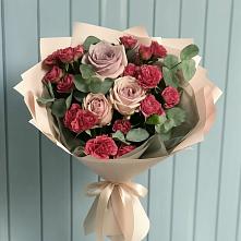 Букет цветов из:  Гвоздики и Розы #REPLACE_PRED# Алхан-Кале