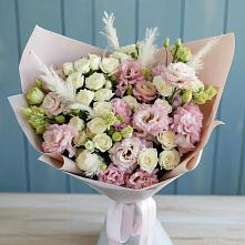 Букет цветов из:  Альстромерии и Розы #REPLACE_PRED# Алхан-Кале